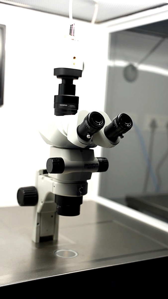 IVF lab Olympus microscope Mother Hospitals